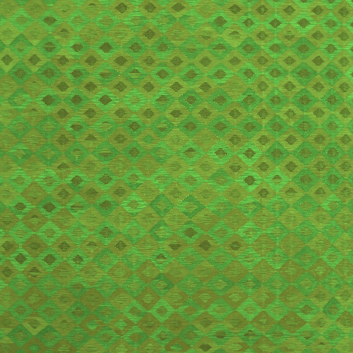 Serging Thickness of Machine Washable Abstract Green Contemporary Area Rugs, wshcon786grn