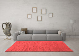 Contemporary Red Washable Rugs