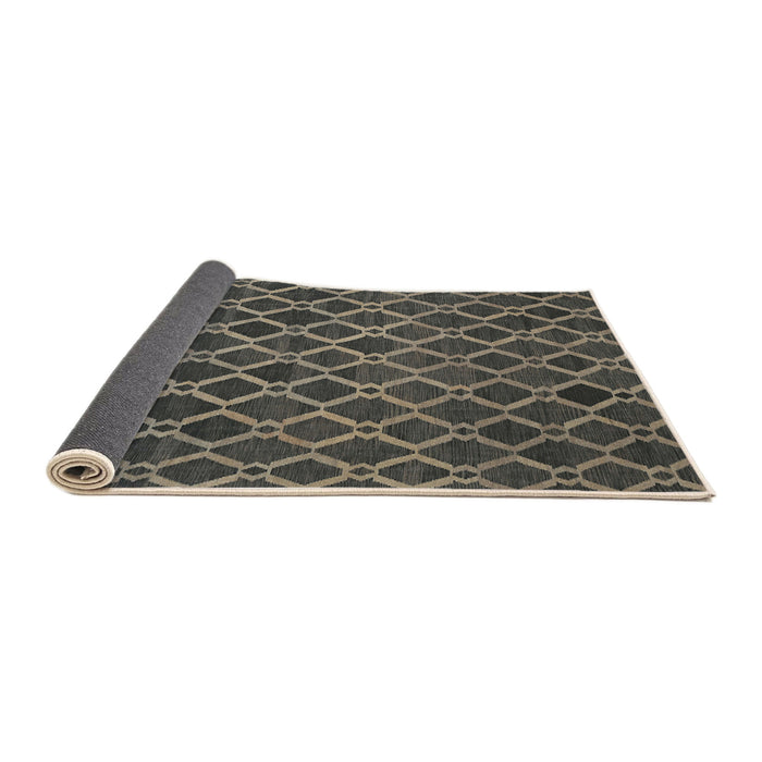 Thickness of Contemporary Khaki Green Modern Rug, con787