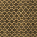 Square Machine Washable Abstract Brown Contemporary Rug, wshcon787brn