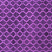 Square Abstract Purple Contemporary Rug, con787pur