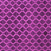 Square Machine Washable Abstract Pink Contemporary Rug, wshcon787pnk