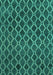 Abstract Turquoise Contemporary Rug, con787turq