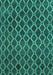Machine Washable Abstract Turquoise Contemporary Area Rugs, wshcon787turq