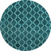 Round Machine Washable Abstract Light Blue Contemporary Rug, wshcon787lblu