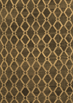 Abstract Brown Contemporary Rug, con787brn