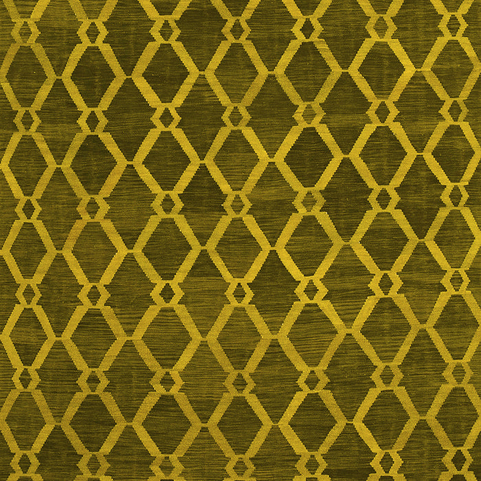 Abstract Yellow Contemporary Rug, con787yw