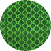 Machine Washable Abstract Green Contemporary Area Rugs, wshcon787grn