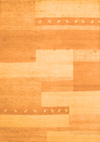 Abstract Orange Contemporary Rug, con788org