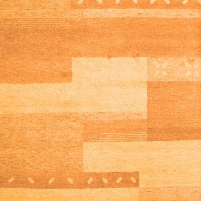 Abstract Orange Contemporary Rug, con788org