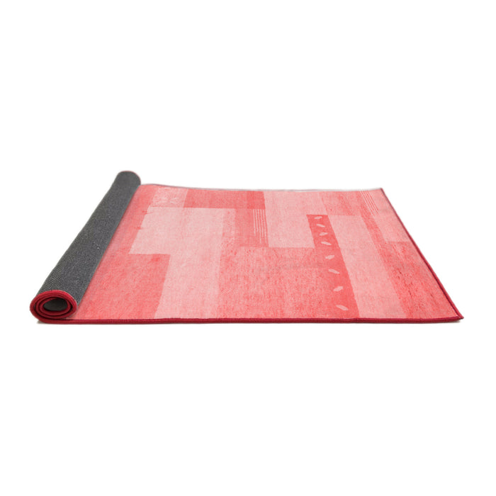 Abstract Red Contemporary Area Rugs