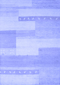 Abstract Blue Contemporary Rug, con788blu