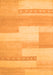 Serging Thickness of Machine Washable Abstract Orange Contemporary Area Rugs, wshcon788org
