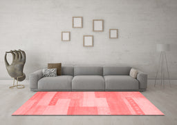 Contemporary Red Washable Rugs