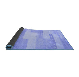 Sideview of Abstract Blue Contemporary Rug, con788blu