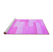Sideview of Machine Washable Abstract Purple Contemporary Area Rugs, wshcon788pur