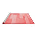 Contemporary Red Washable Rugs