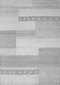 Abstract Gray Contemporary Rug, con788gry