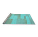 Sideview of Machine Washable Abstract Light Blue Contemporary Rug, wshcon788lblu