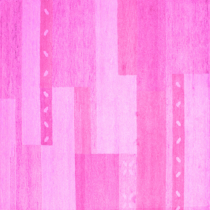 Square Abstract Pink Contemporary Rug, con788pnk
