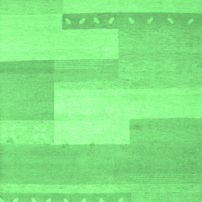 Abstract Emerald Green Contemporary Rug, con788emgrn