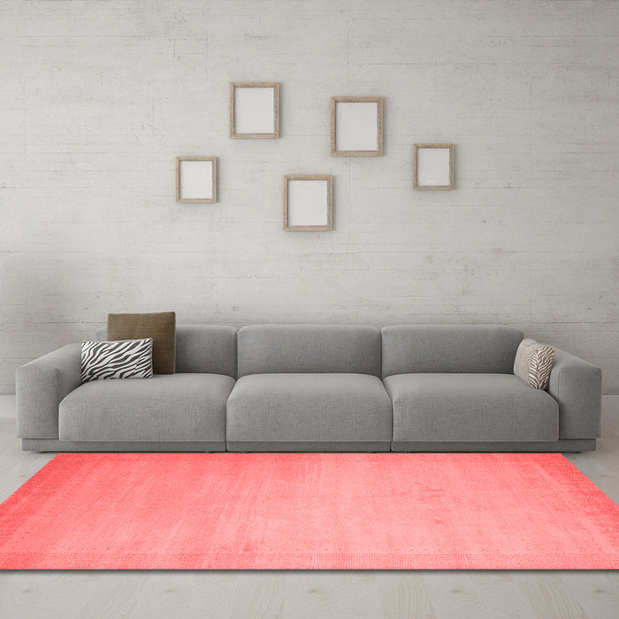 Contemporary Red Washable Rugs