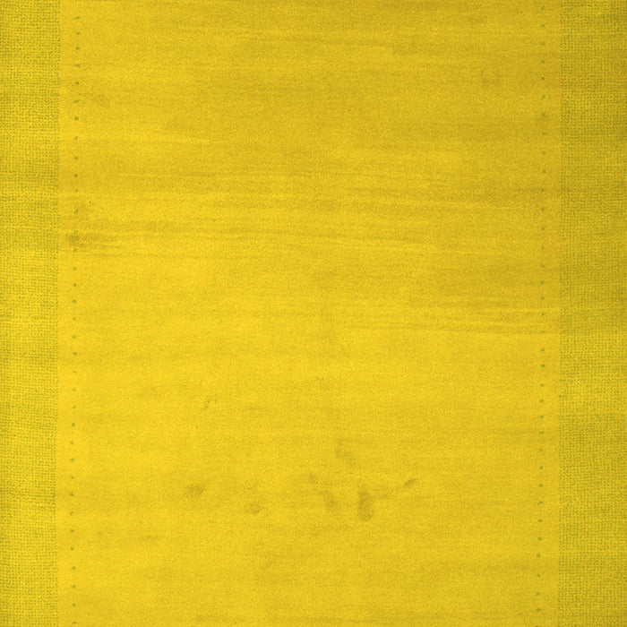 Abstract Yellow Contemporary Rug, con789yw