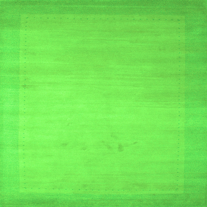 Serging Thickness of Abstract Green Contemporary Rug, con789grn