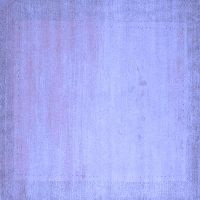 Square Machine Washable Abstract Blue Contemporary Rug, wshcon789blu