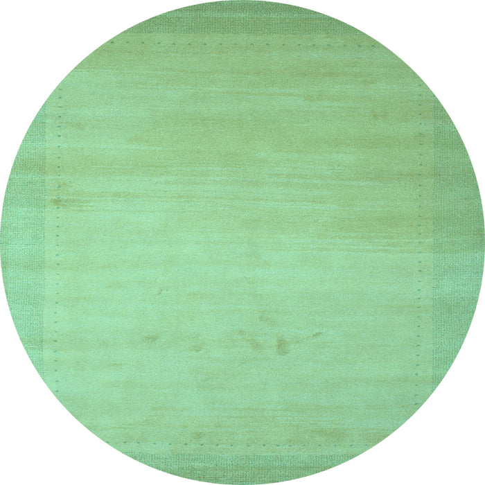 Round Machine Washable Abstract Light Blue Contemporary Rug, wshcon789lblu