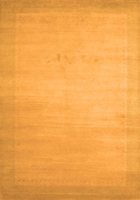 Abstract Orange Contemporary Rug, con789org