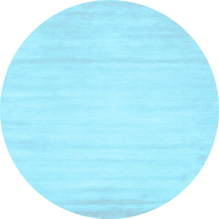 Round Machine Washable Abstract Light Blue Contemporary Rug, wshcon78lblu