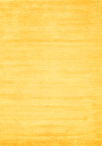 Abstract Yellow Contemporary Rug, con78yw