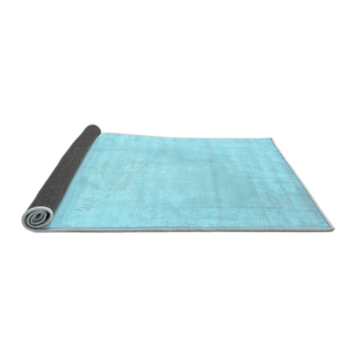 Sideview of Abstract Light Blue Contemporary Rug, con78lblu
