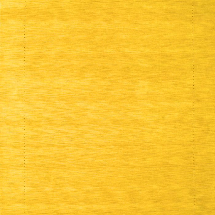 Machine Washable Solid Yellow Modern Rug, wshcon790yw
