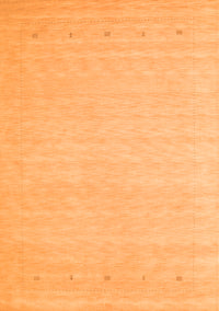 Solid Orange Modern Rug, con790org