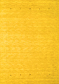 Solid Yellow Modern Rug, con790yw