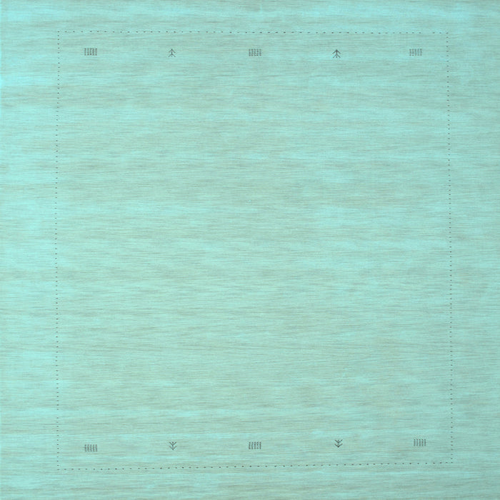 Square Solid Light Blue Modern Rug, con790lblu