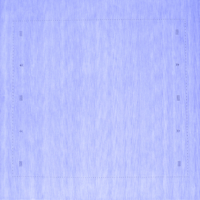 Square Solid Blue Modern Rug, con790blu