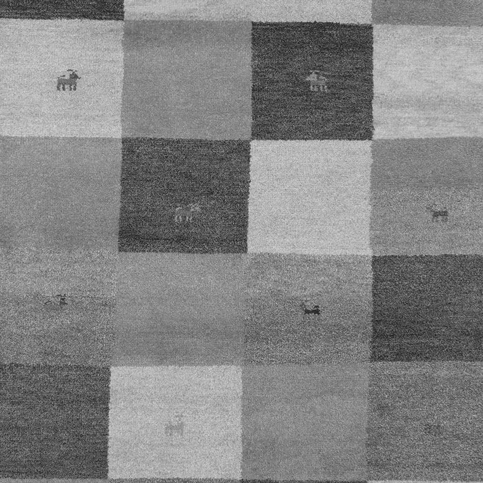 Serging Thickness of Machine Washable Abstract Gray Contemporary Rug, wshcon791gry