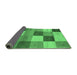 Sideview of Abstract Emerald Green Contemporary Rug, con791emgrn