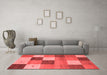 Contemporary Red Washable Rugs