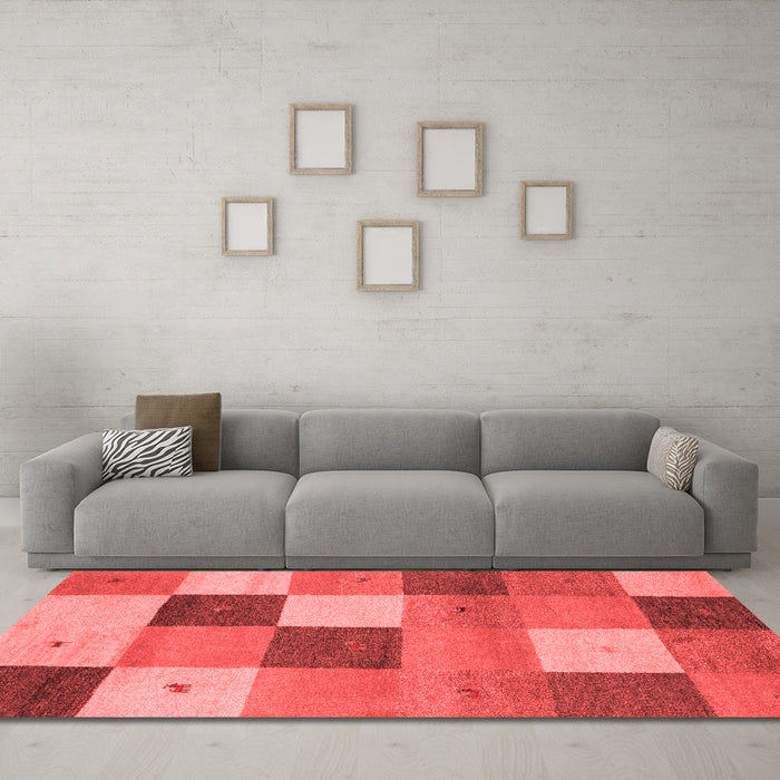 Contemporary Red Washable Rugs