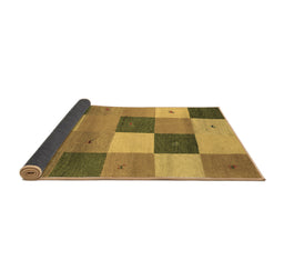 Sideview of Abstract Brown Contemporary Rug, con791brn