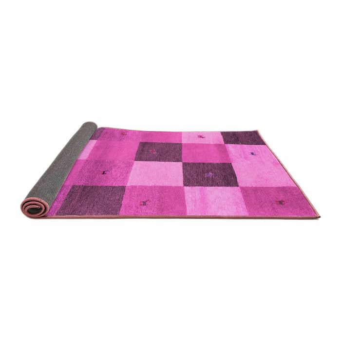 Sideview of Abstract Pink Contemporary Rug, con791pnk