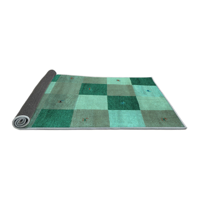 Sideview of Abstract Light Blue Contemporary Rug, con791lblu