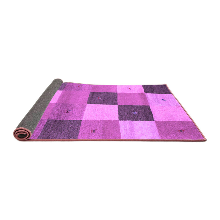 Sideview of Abstract Purple Contemporary Rug, con791pur