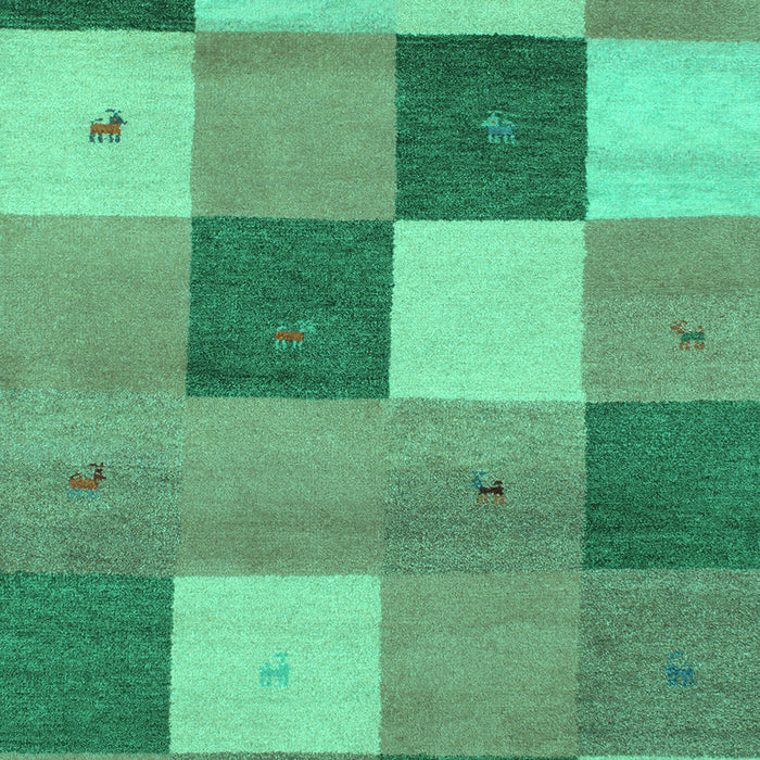 Machine Washable Abstract Turquoise Contemporary Area Rugs, wshcon791turq