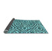 Sideview of Southwestern Light Blue Country Rug, con792lblu