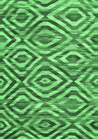 Southwestern Emerald Green Country Rug, con792emgrn